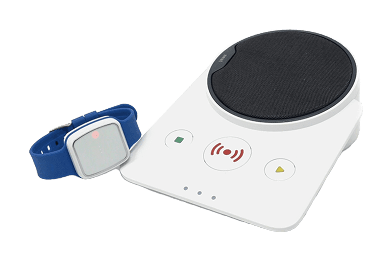 A Novo base unit and a Vibby fall sensor