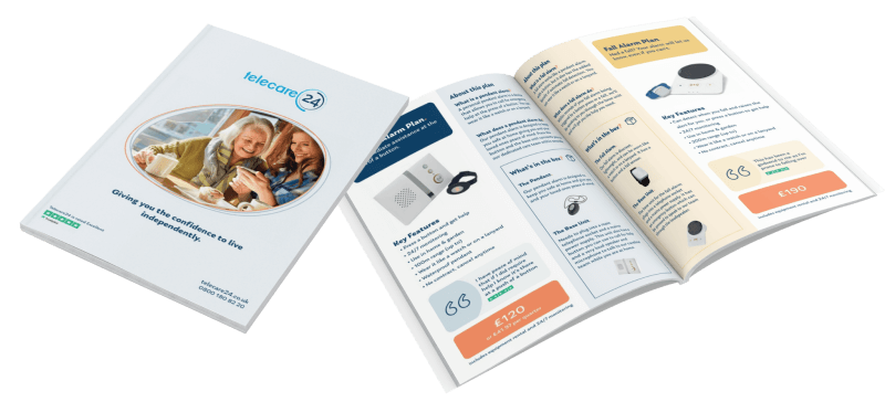 A preview of the Telecare24 brochure