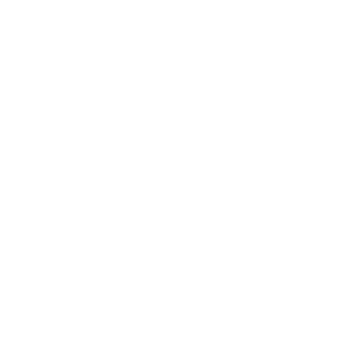 A white icon of a heart-shaped handshake