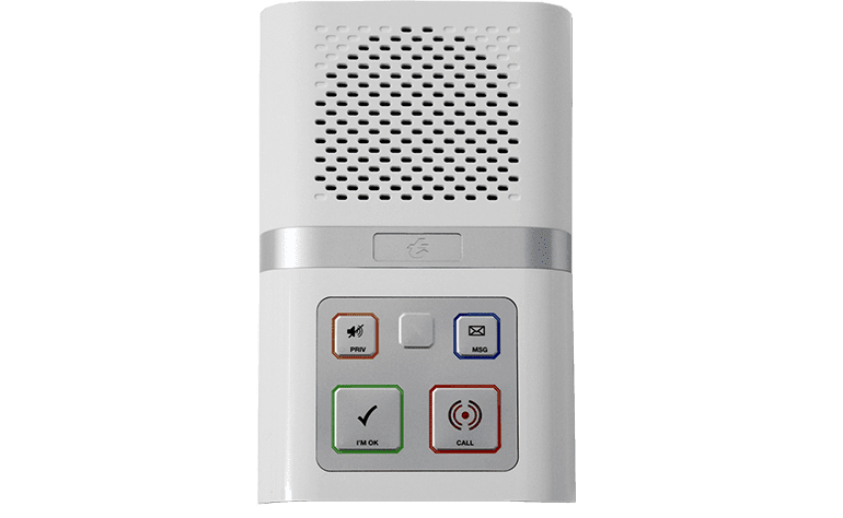 A Tynetec integrated telecare alarm unit