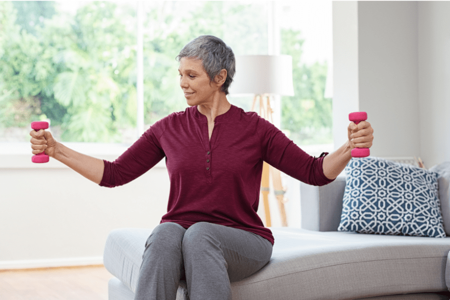Excersing Woman